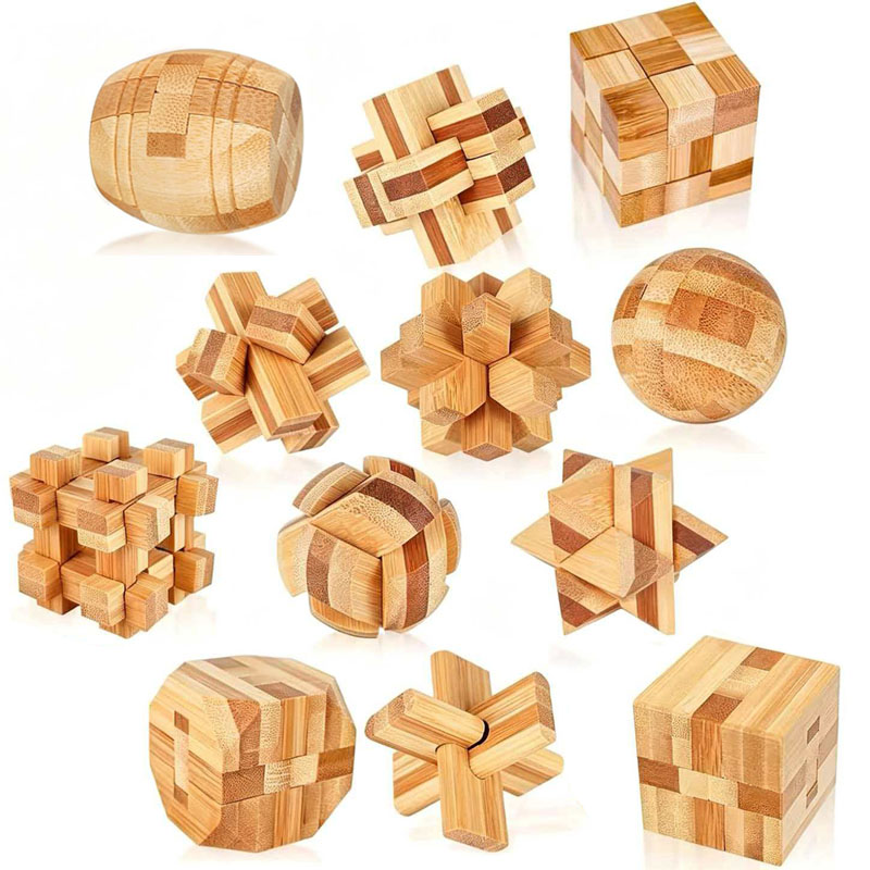 Brain Teaser Cube - НОВИНКА: Головоломка Лу Бань 4,5 см,