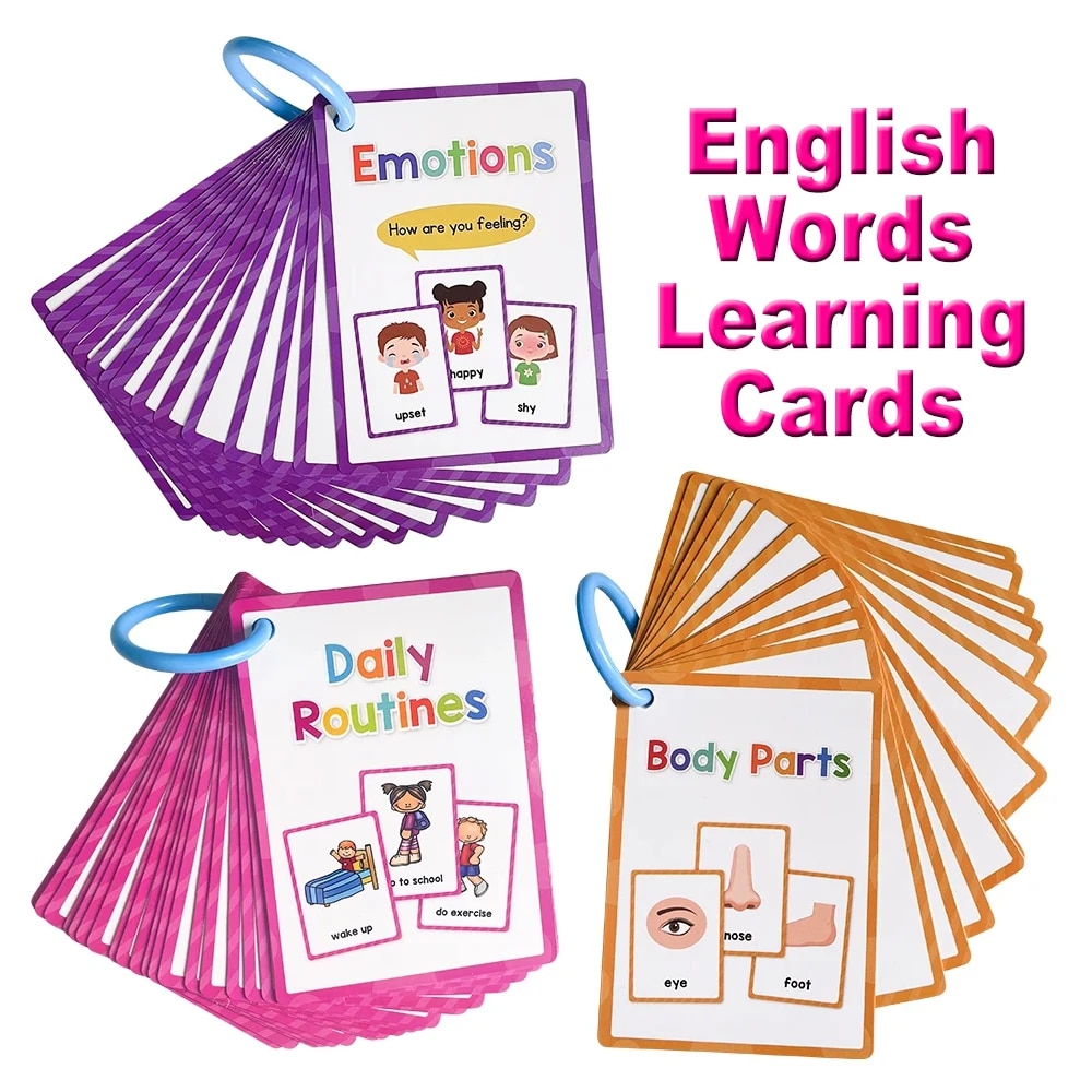 Kids Education Words - Детские карты Монтессори для изучения английских
