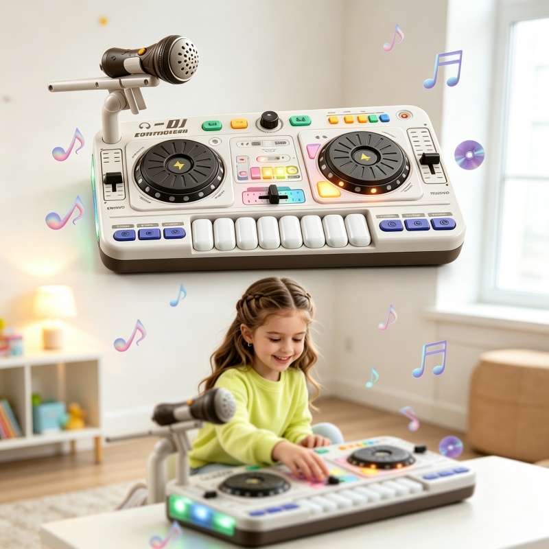 Kids Education Bd - Детский имитационный DJ-микшер-контроллер, игрушка с электронными