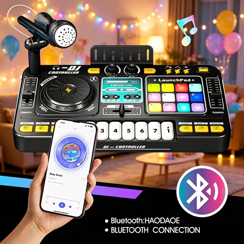 Kids Education Bd - Игровой DJ-микшер-контроллер для детей: музыкальные эффекты,