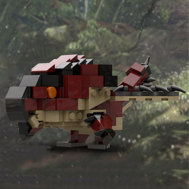 Kids Hunter Education - Набор строительных блоков MOC Rathalos Monster