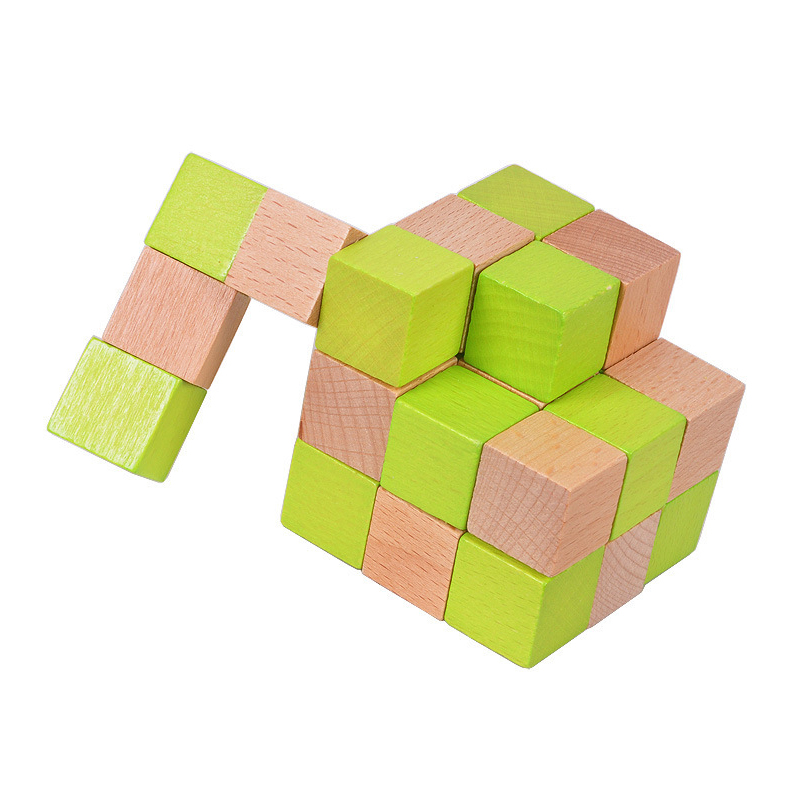 Деревянный кубик змеи, головол – обзор и цена Brain Teaser Cube