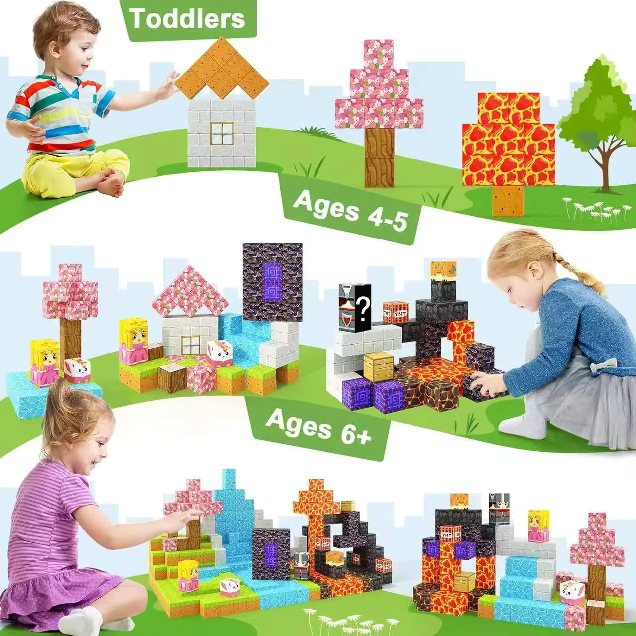 Магнитные строительные блоки « – обзор и цена Kids Education World